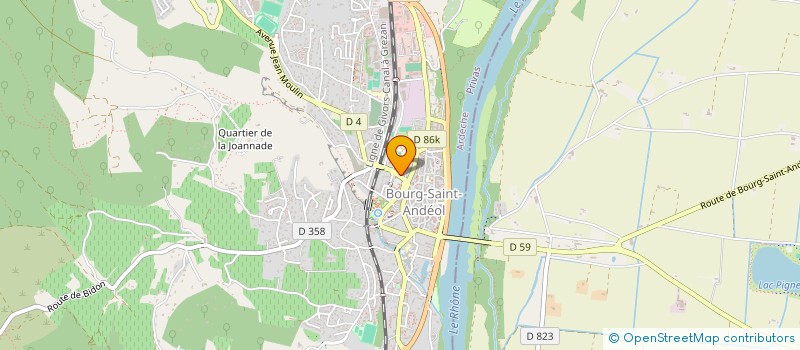 localisation de l'entreprise 537 405 268   BOURG-SAINT-ANDEOL