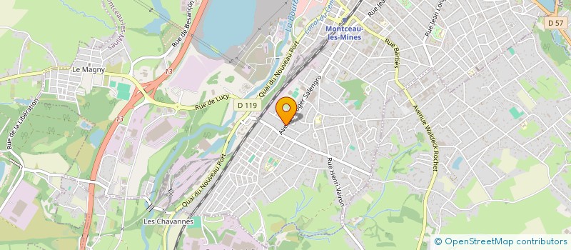 localisation de l'entreprise 537 493 371 à MONTCEAU-LES-MINES
