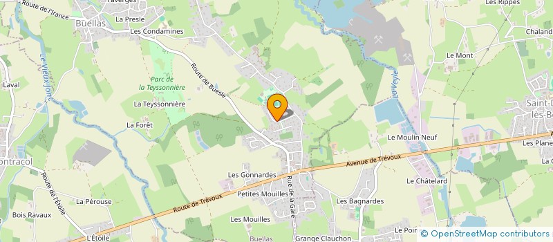 localisation de l'entreprise 537 497 836 à BUELLAS