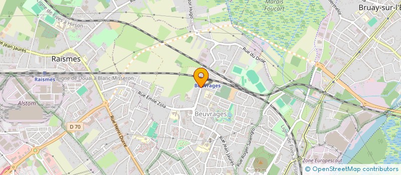 localisation de l'entreprise 537 515 132  à BEUVRAGES