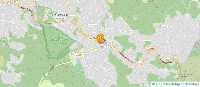 localisation de l'entreprise 537 629 818 à ROQUEFORT-LES-PINS