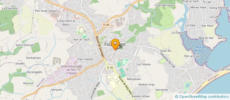 localisation de l'entreprise 537 709 677 à FOUESNANT