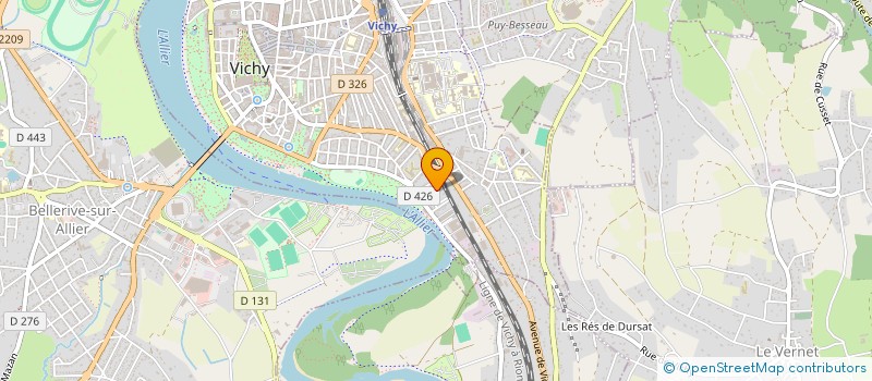 localisation de l'entreprise 537 841 884 à VICHY