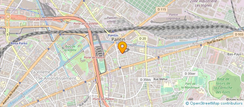localisation de l'entreprise 537 856 106   PANTIN