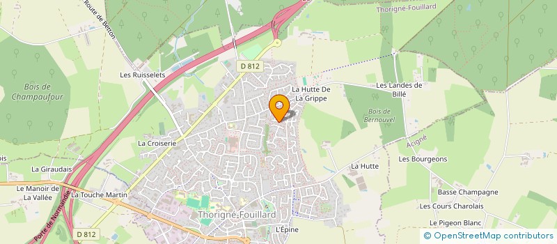 localisation de l'entreprise 537 882 573   THORIGNE-FOUILLARD