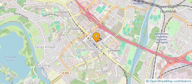 localisation de l'entreprise 537 923 542  à SAINT-OUEN-L'AUMONE