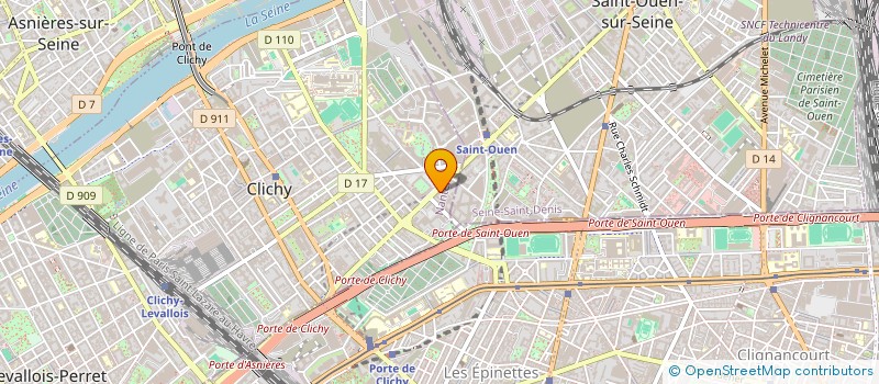 localisation de l'entreprise 538 048 737 à CLICHY
