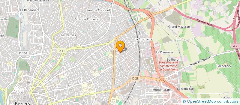 localisation de l'entreprise 538 127 655 à BEZIERS