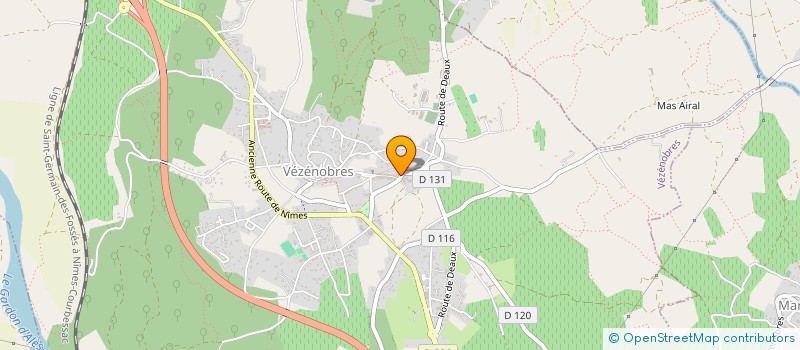 localisation de l'entreprise 538 326 588   VEZENOBRES