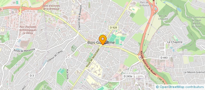 localisation de l'entreprise 538 338 088   BOIS-GUILLAUME