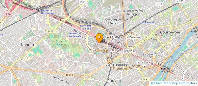 localisation de l'entreprise 538 441 163 à COURBEVOIE