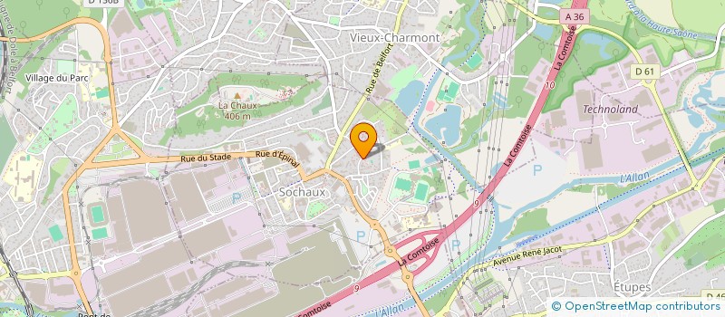 localisation de l'entreprise 538 531 005   MONTBELIARD
