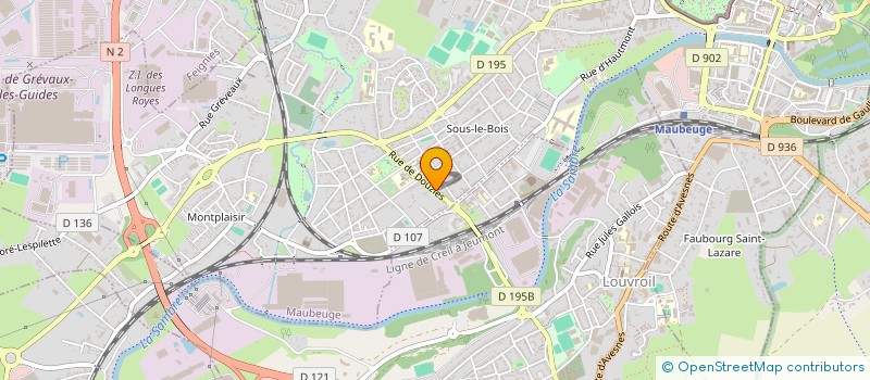 localisation de l'entreprise 538 667 452   MAUBEUGE