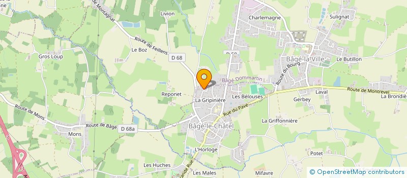 localisation de l'entreprise 538 781 949   BAGE-LE-CHATEL