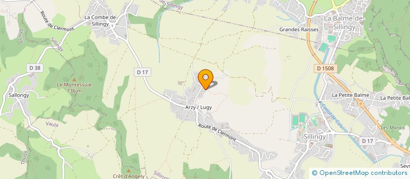 localisation de l'entreprise 538 807 827   SILLINGY