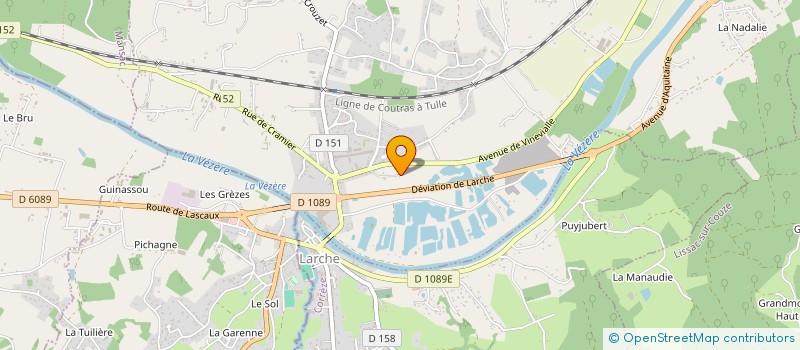 localisation de l'entreprise 538 834 995   SAINT-AULAIRE