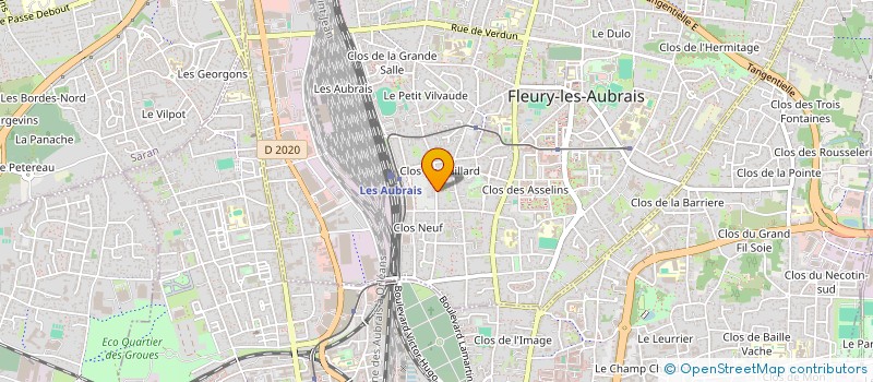 localisation de l'entreprise 538 852 716 à FLEURY-LES-AUBRAIS