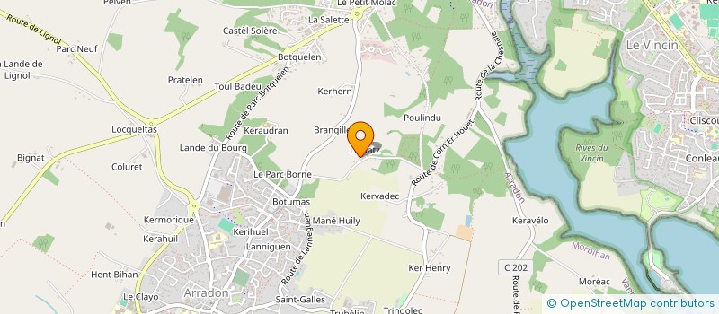 localisation de l'entreprise 538 902 081   ARRADON