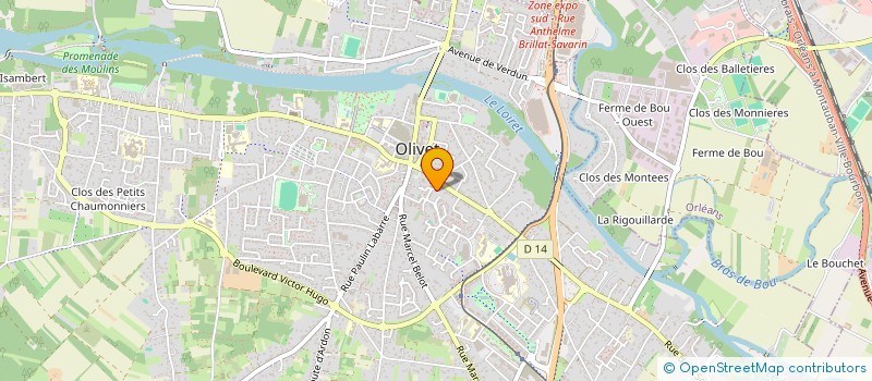 localisation de l'entreprise 539 073 718 à OLIVET