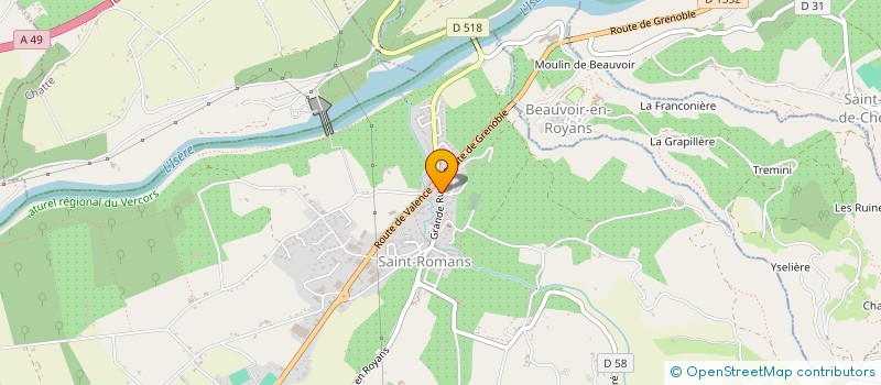 localisation de l'entreprise 539 352 385 à SAINT-ROMANS
