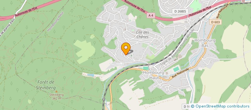 localisation de l'entreprise 539 385 112   HOMBOURG-HAUT