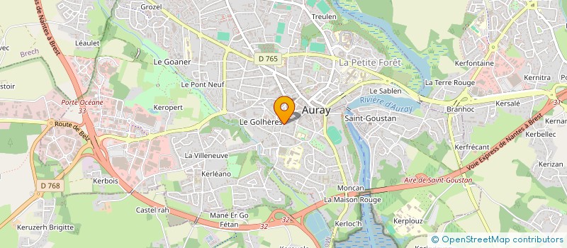 localisation de l'entreprise 539 394 387  à AURAY