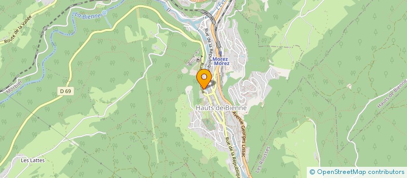 localisation de l'entreprise 539 486 969   HAUTS DE BIENNE