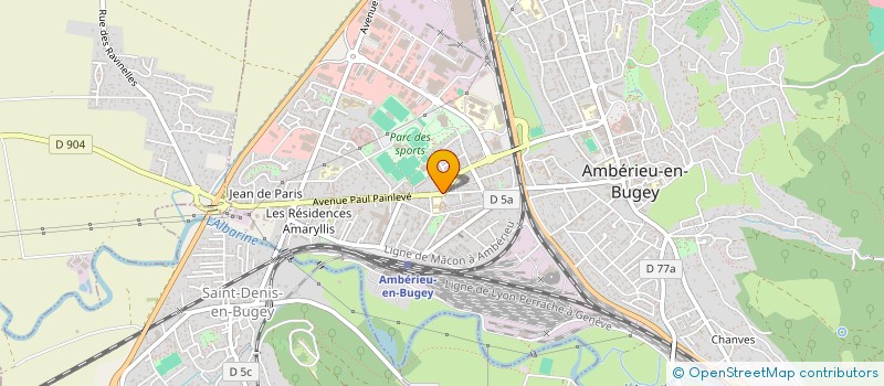 localisation de l'entreprise 539 504 498 à AMBERIEU-EN-BUGEY