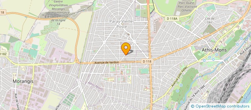 localisation de l'entreprise 539 551 614 à PARAY-VIEILLE-POSTE