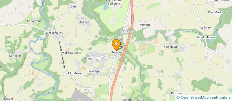 localisation de l'entreprise 539 554 881   TREMEVEN