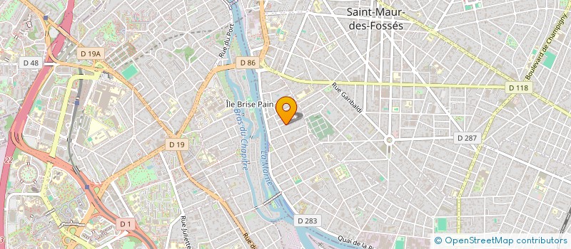 localisation de l'entreprise 539 596 635  à SAINT-MAUR-DES-FOSSES