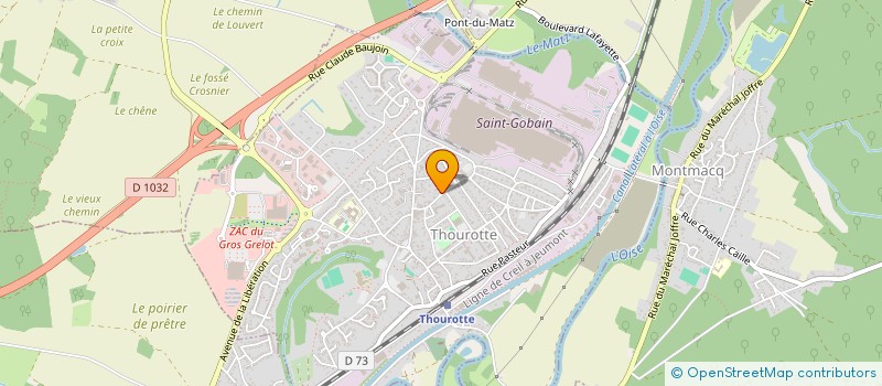 localisation de l'entreprise 539 612 960   THOUROTTE