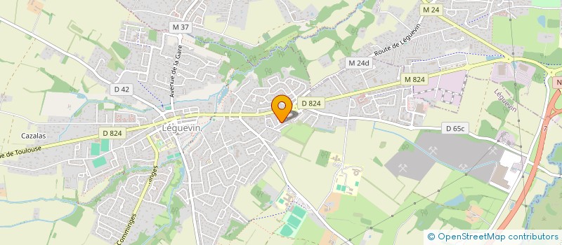 localisation de l'entreprise 539 636 894   LEGUEVIN