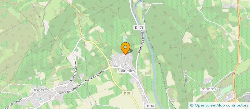 localisation de l'entreprise 539 650 788   SALINELLES