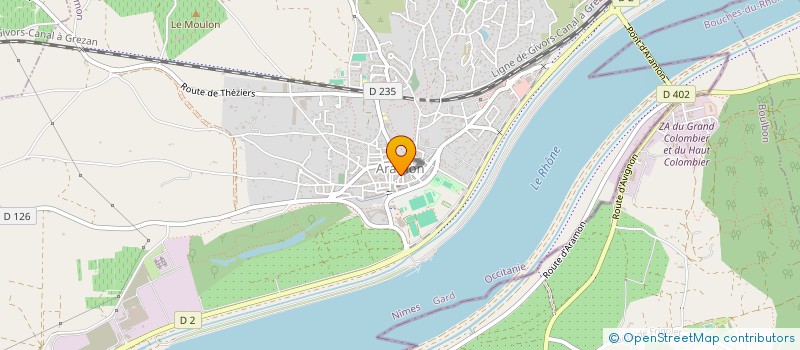 localisation de l'entreprise 539 703 249   ARAMON