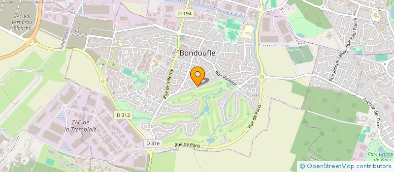 localisation de l'entreprise 539 740 324 à BONDOUFLE