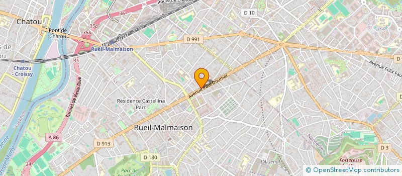localisation de l'entreprise 539 772 400 à RUEIL-MALMAISON