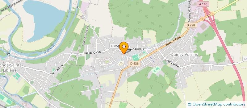 localisation de l'entreprise 539 782 094 à QUINCY-VOISINS