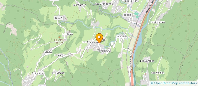 localisation de l'entreprise 539 786 202   THENESOL