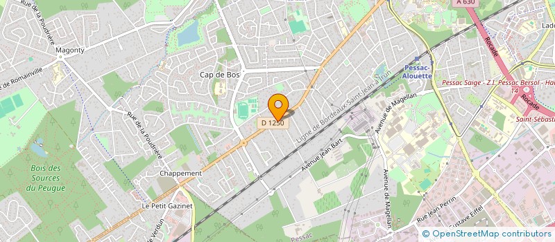 localisation de l'entreprise 539 792 416  à PESSAC
