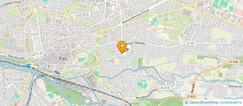localisation de l'entreprise 539 910 224  à PAU