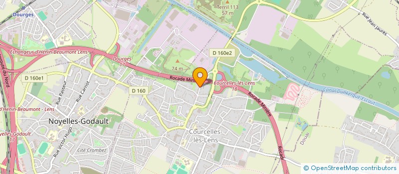 localisation de l'entreprise 539 912 634   COURCELLES-LES-LENS