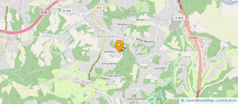 localisation de l'entreprise 539 968 339   BASSUSSARRY