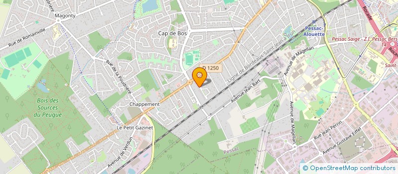 localisation de l'entreprise 539 988 584 à PESSAC