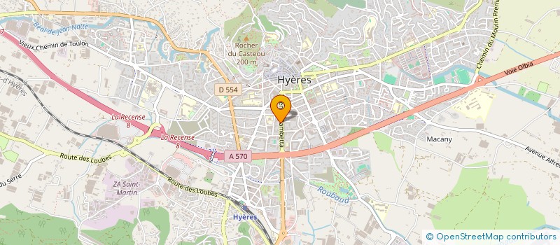 localisation de l'entreprise 54 AVENUE GAMBETTA à HYERES