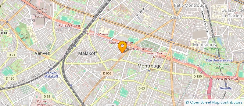 localisation de l'entreprise 54 BIS RUE VOLTAIRE  MALAKOFF