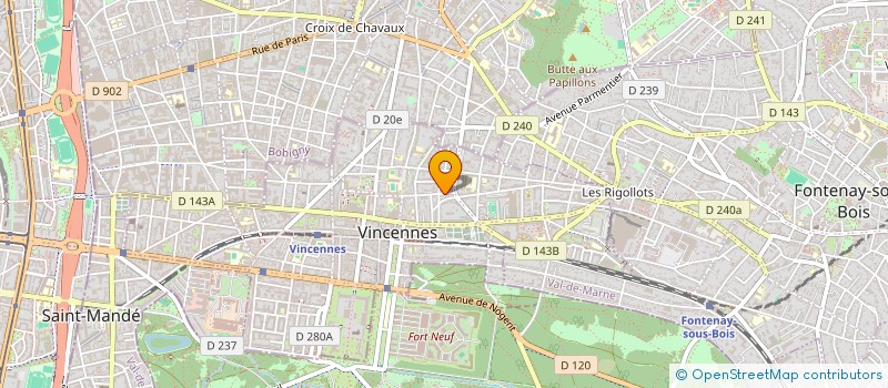 localisation de l'entreprise 54, LIBERTE à VINCENNES