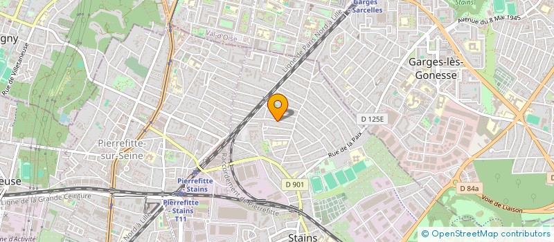 localisation de l'entreprise 54 RUE DES LILAS à STAINS