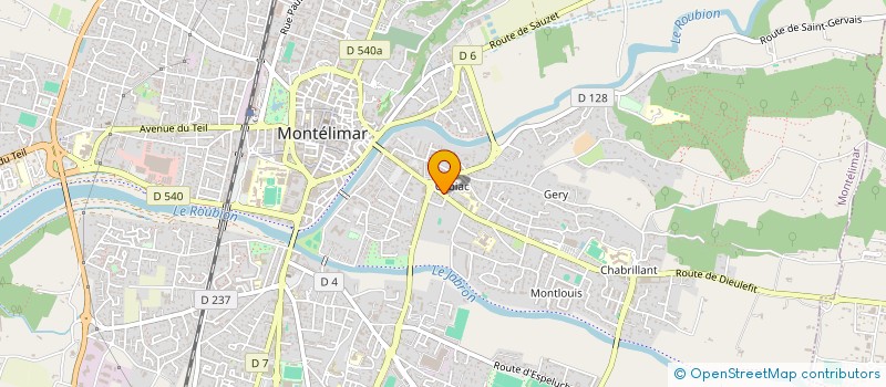 localisation de l'entreprise 540 026 838 à MONTELIMAR