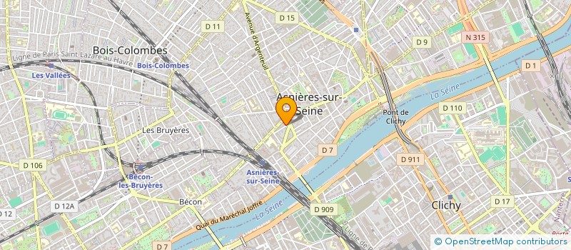 localisation de l'entreprise 540 073 533 à ASNIERES-SUR-SEINE